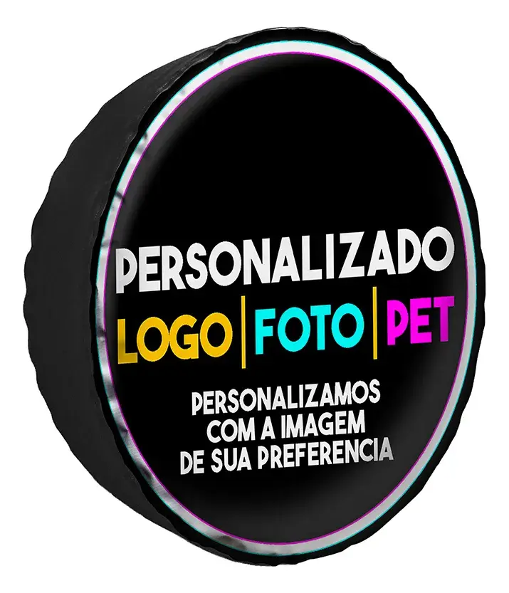 Capa De Estepe Personalizada Aro 15 16 Seu Logo Foto Pet